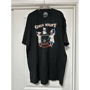 Boredwalk‎ Los Angeles,  Girls Night T-shirt, Black W/Graphic, Size 2XL